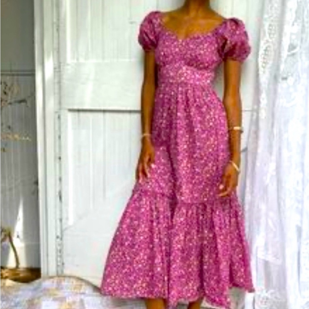 LoveShackFancy Floral Maxi Dress